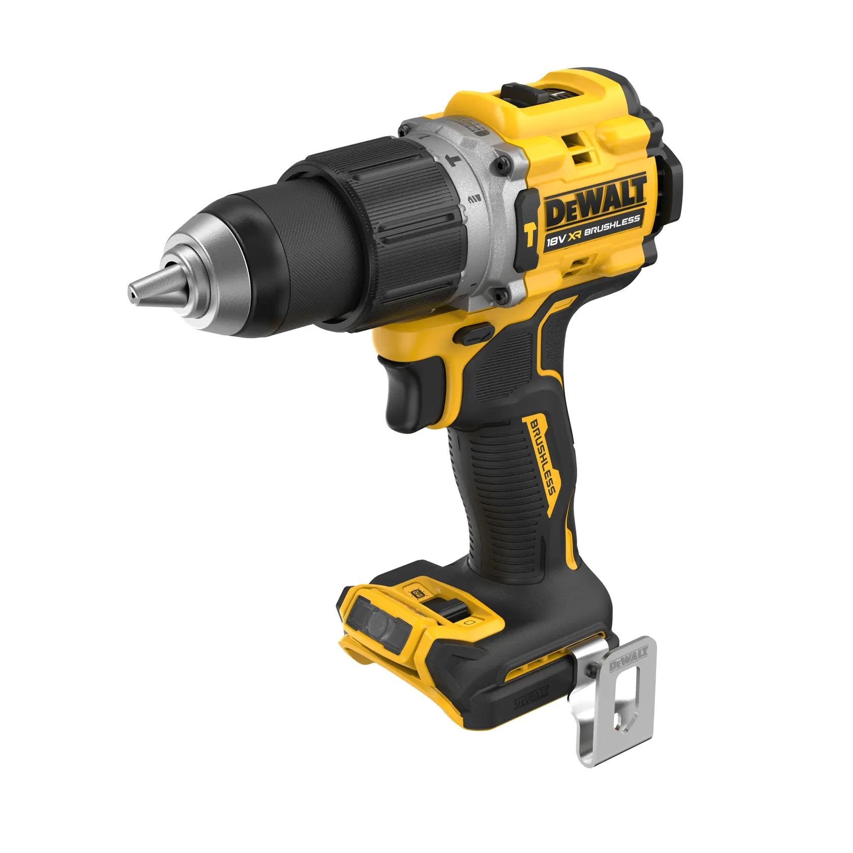 Taladro DEWALT, categoría fotografía, DCD805NT-XJ, DCD805NT. Herramienta inalámbrica amarillo negro.
