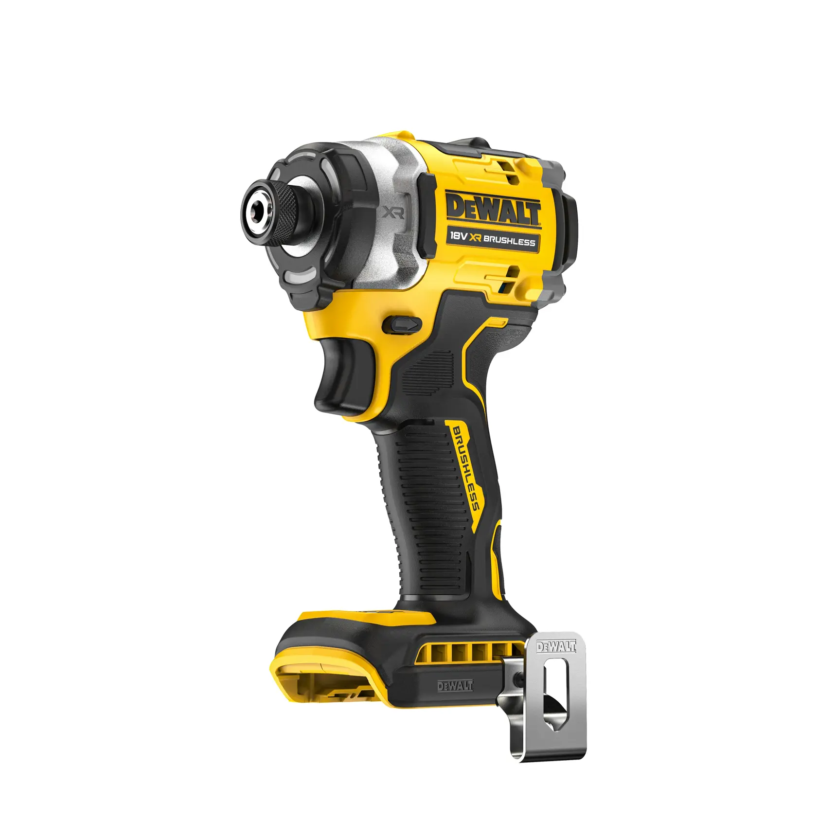 DEWALT 18V tool. Shown: DCZ507T2-XE, DCZ407P1T1-XE, DCZ607X2-XE, DCZ503X2-XE, DCF860N. Photography category.