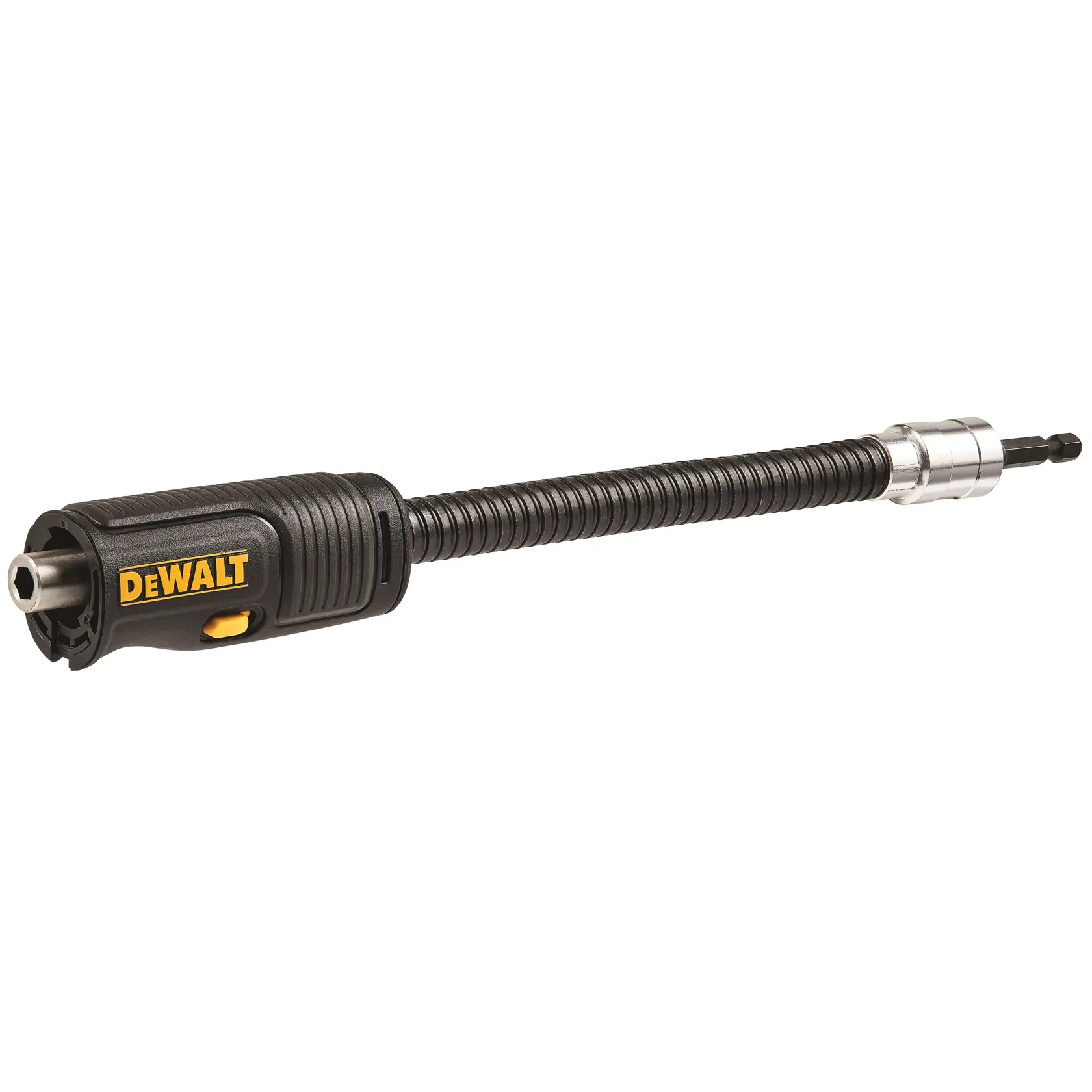 Portabits flexible DEWALT DT20501 para acceder a áreas difíciles al taladrar o atornillar.