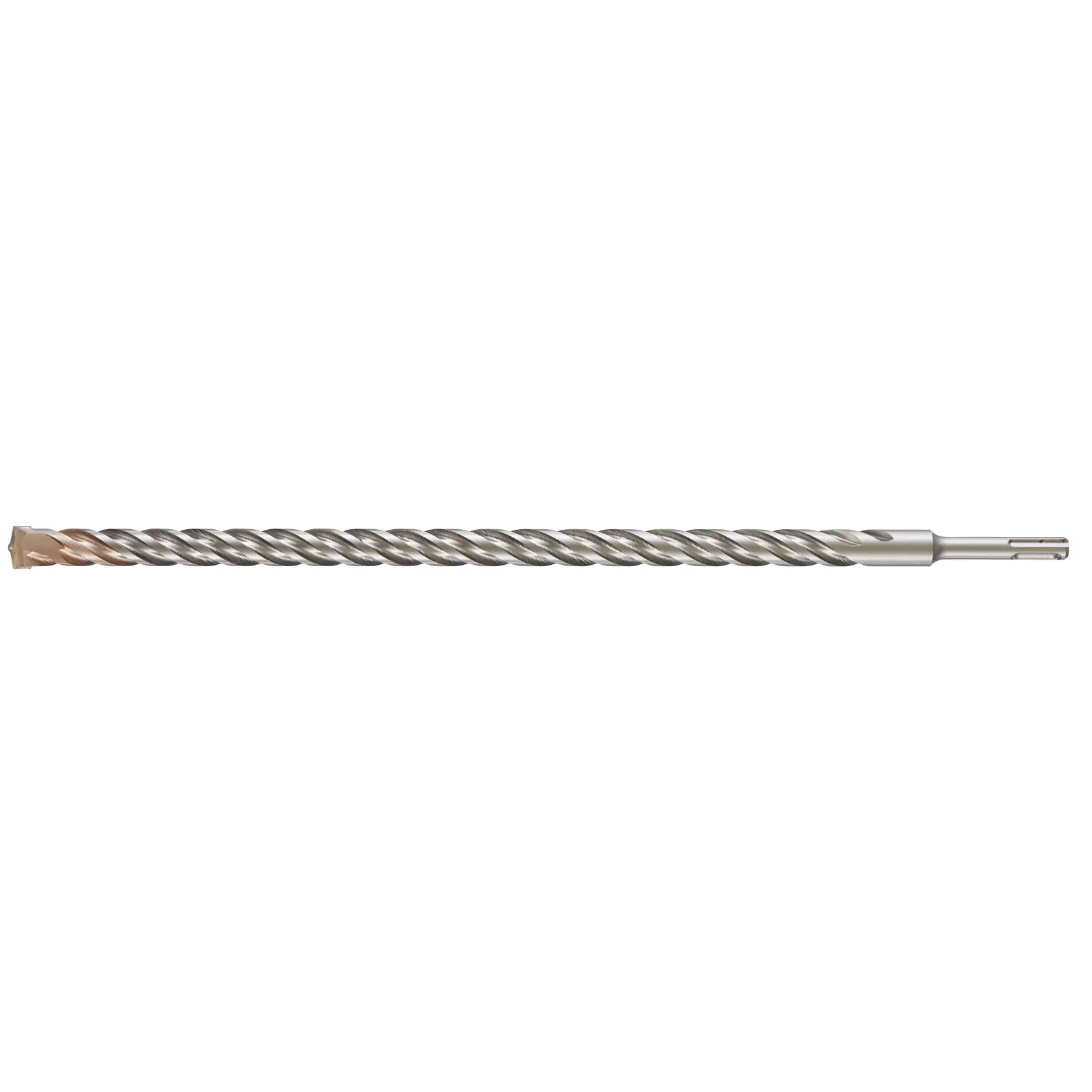 DEWALT DT9590 silver SDS-Plus rotary hammer drill bit, straight view on white background.