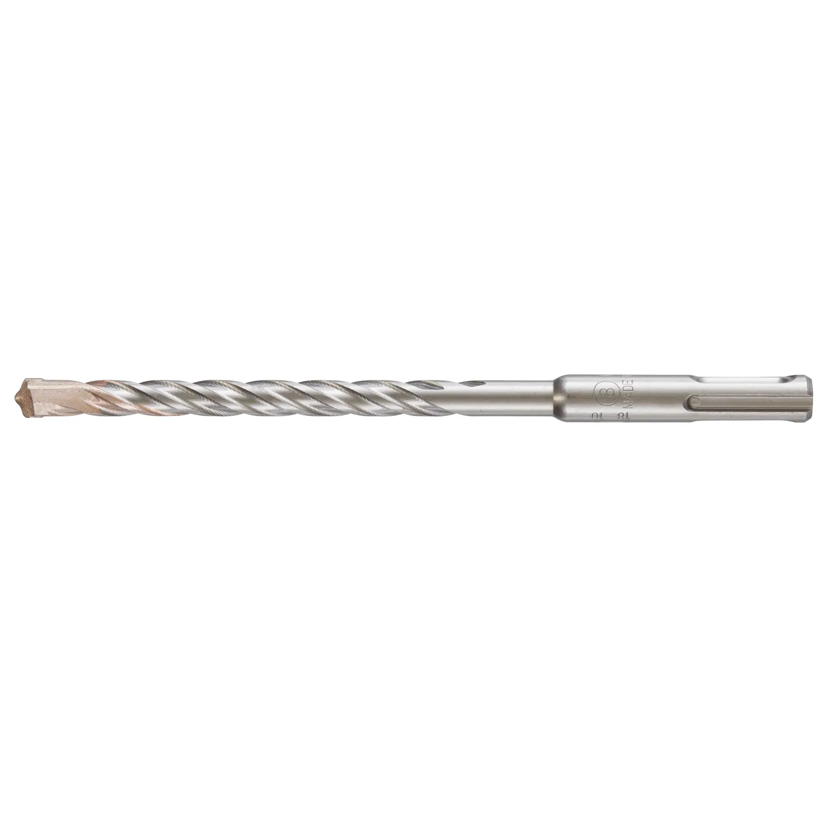 A DEWALT DT9827 metal rotary hammer drill bit with a spiral design for masonry and concrete.